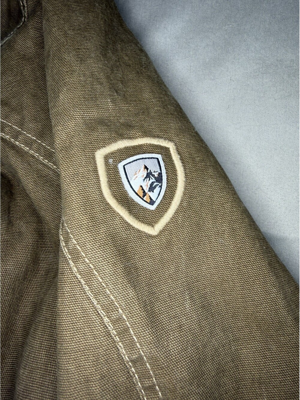 Kuhl The Law Fleece Lined Hoody Jacket Mens XL Brown Vintage Patina Dye Canvas - Picture 11 of 15